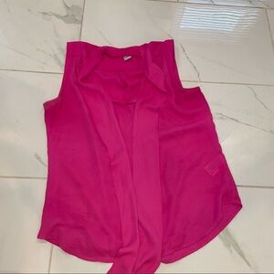 Pink chiffon sleeveless top